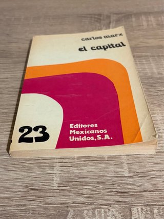 Libro: El capital, Carlos Marx