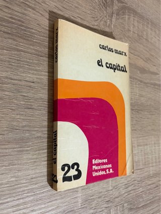 Libro: El capital, Carlos Marx