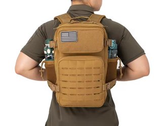 MOCHILA MILITAR MULTIPLES BOLSILLOS BEBIDA CORREAS