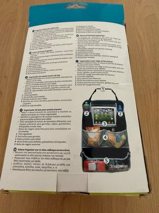 Organizador asiento coche para bebé