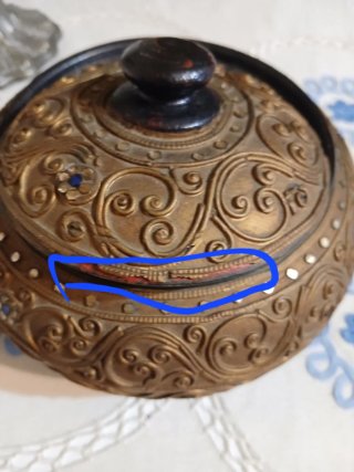 Caja decorativa resina .