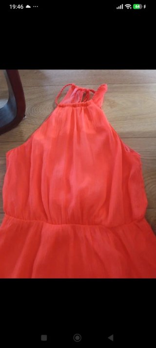 Vestido naranja fluor talla M