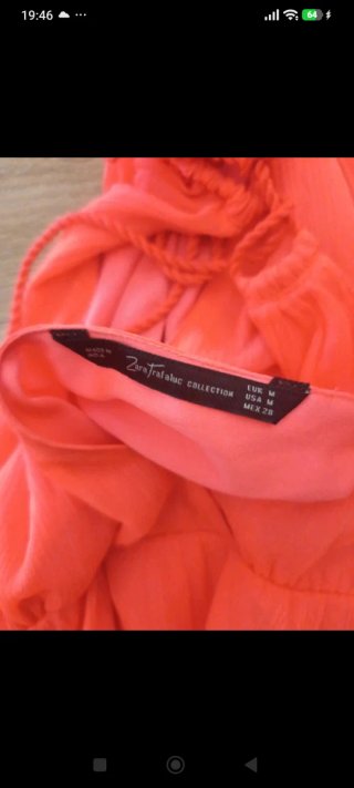 Vestido naranja fluor talla M