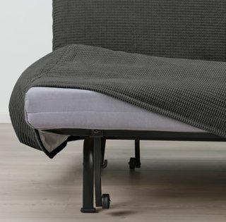 Sillón cama gris tela