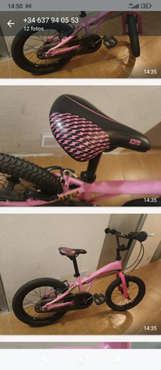 Bici infantil niña