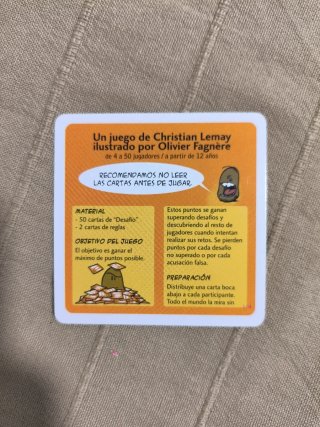 Juego de cartas Bluff Party