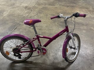 Bicicleta niña morado y rosa