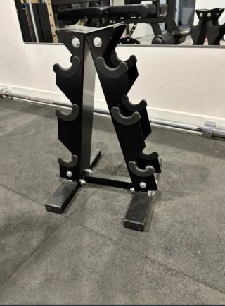 Base de acero para mancuernas