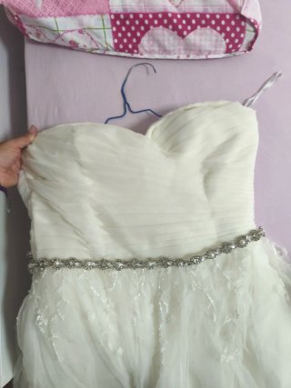 Hermoso Vestido de Novia Blanco roto