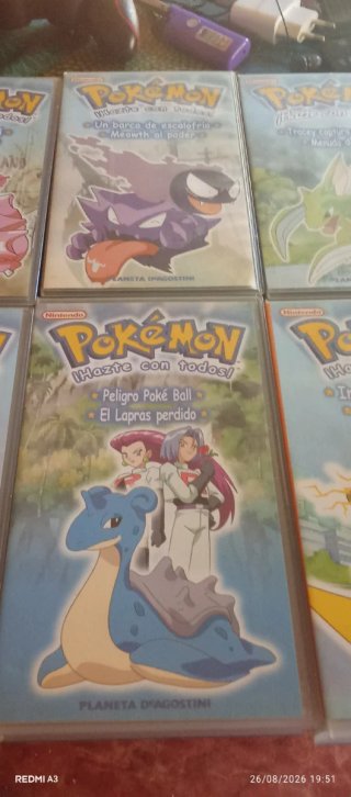 Se regala Lote 9 Películas VHS Pokémon (Español)