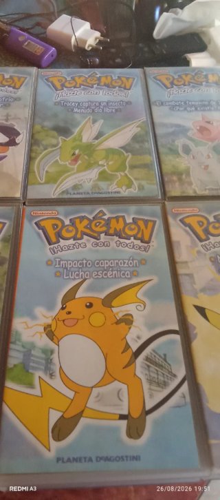 Se regala Lote 9 Películas VHS Pokémon (Español)