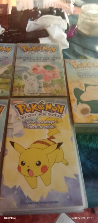 Se regala Lote 9 Películas VHS Pokémon (Español)