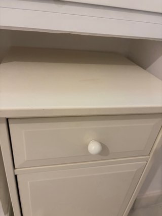 Mesa de noche Ikea Blanca