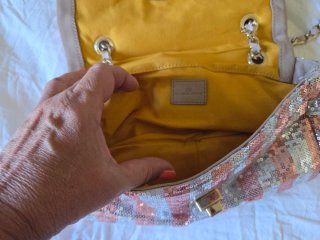 Bolso Gloria Ortiz lentejuelas rayas