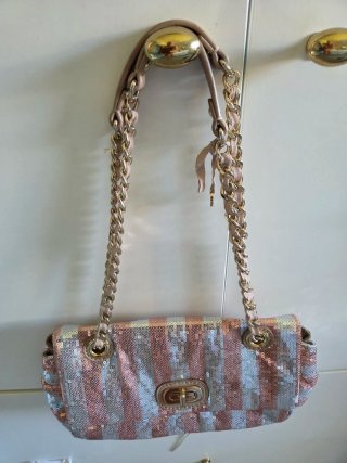 Bolso Gloria Ortiz lentejuelas rayas