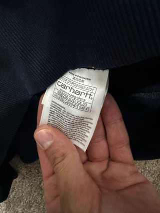 Sudadera Carhartt con capucha azul