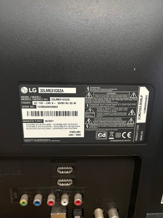 LG 32LM631C0ZA para despiece + mando a distancia.