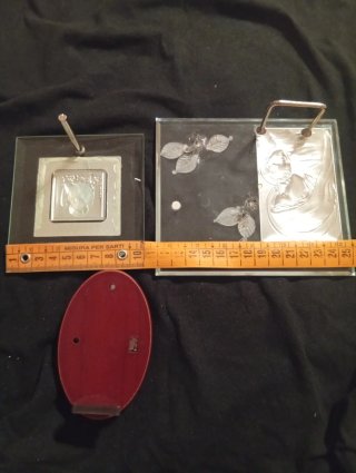 Set 4 Quadretti Sacri Creazioni Argento