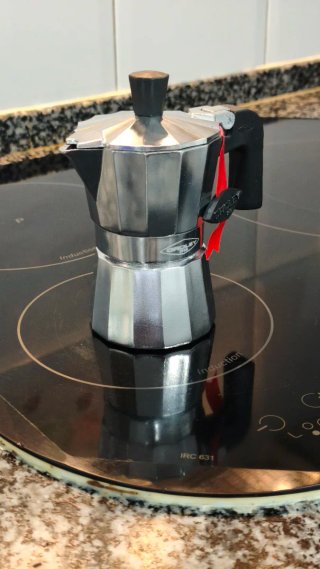 Cafetera Italiana Oroley 1 Vitrocerámica