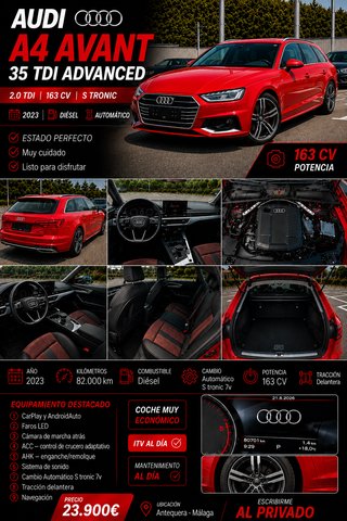 Audi A4 Avant 35 TDI Advanced 163 CV S Tronic 7v