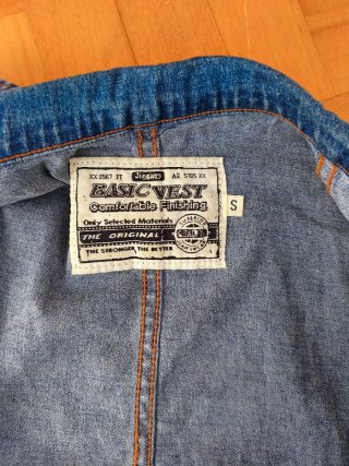 Chaleco vaquero azul talla S