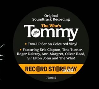 THE WHO 2xLP BSO Tommy (Coloured Vinyls) RSD 2025