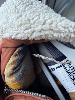 Chaqueta niño 4 años/102cm marrón forro sherpa