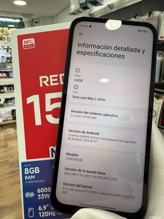 Xiaomi Redmi 15C 5G 128GB Negro