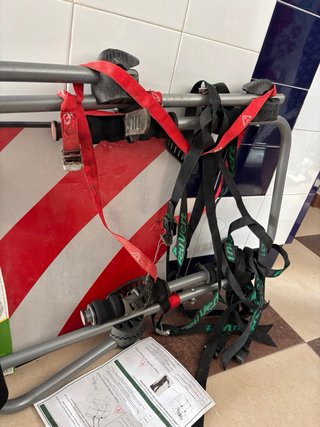 Portabicicletas plegable para coche