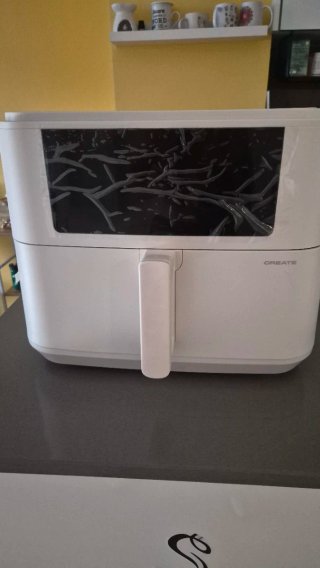 Freidora de aire blanca