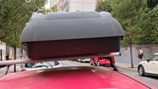 Cofre portaequipajes coche 70 x 120 x 27