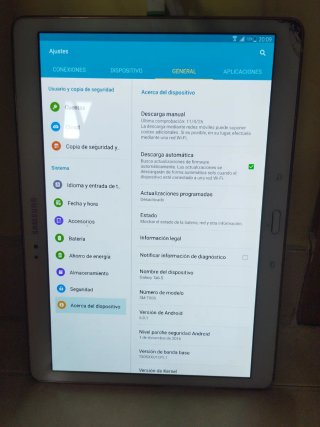 Samsung Galaxy Tab S - Dorado/Blanco