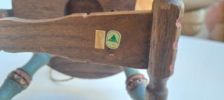 Lampada Vintage Anri a Forma di Arcolaio / Filatoi