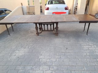 Mesa extensible madera marrón