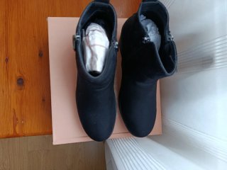 Botines negros tacón 7cm