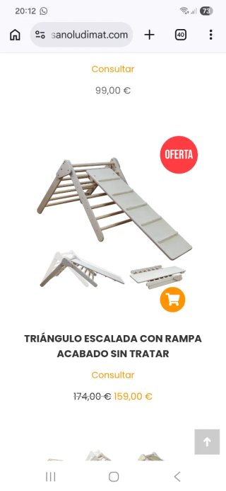 Triangolo di arrampicata Pikler di Ludimat