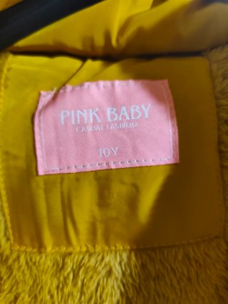 Abrigo niña amarillo nuevo talla 10 años