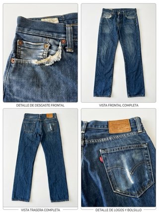 Vaqueros Levi’S  511 azules oscuro. Talla W30 L30.