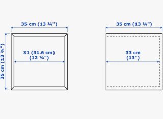 2 Cubos Eket Ikea Madera