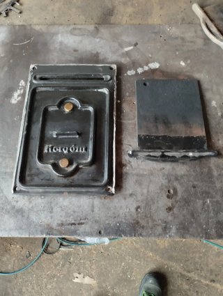 Tiro cocina leña hierro fundido