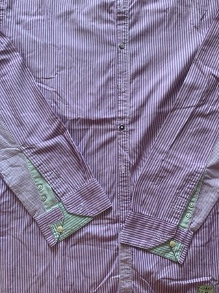 Camisa Paul Smith Rayas Lila y Verde