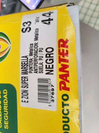 Botas de seguridad Panter Zion Talla 44