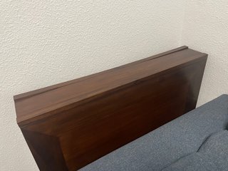 Mesa comedor plegable rectangular color teca