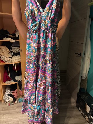 Vestido largo floral