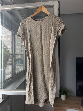 Vestido vintage cuadros talla XL