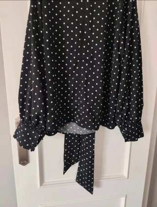 Blusa negra lunares blancos negra talla 3XL