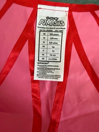 Disfraz Buhita PJ Masks Talla 5-6