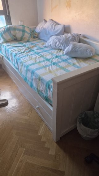 Cama nido 90x190 madera pino blanca