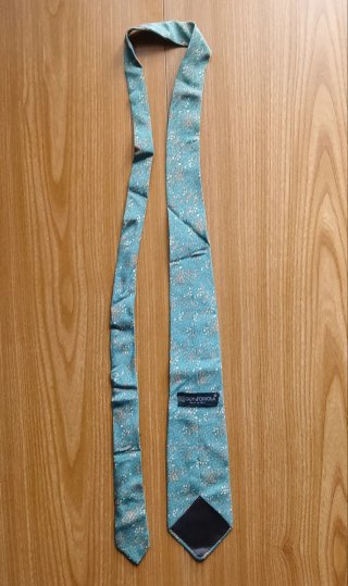 Set due cravatte sartoriali uomo vintage, seta