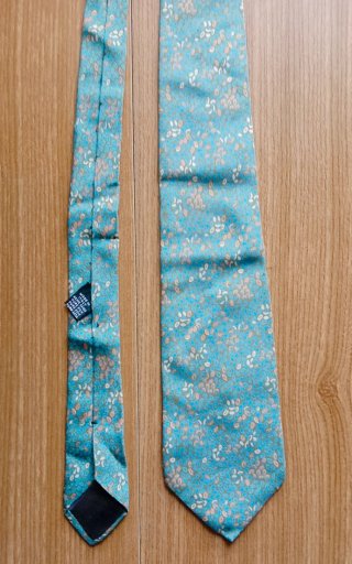 Set due cravatte sartoriali uomo vintage, seta